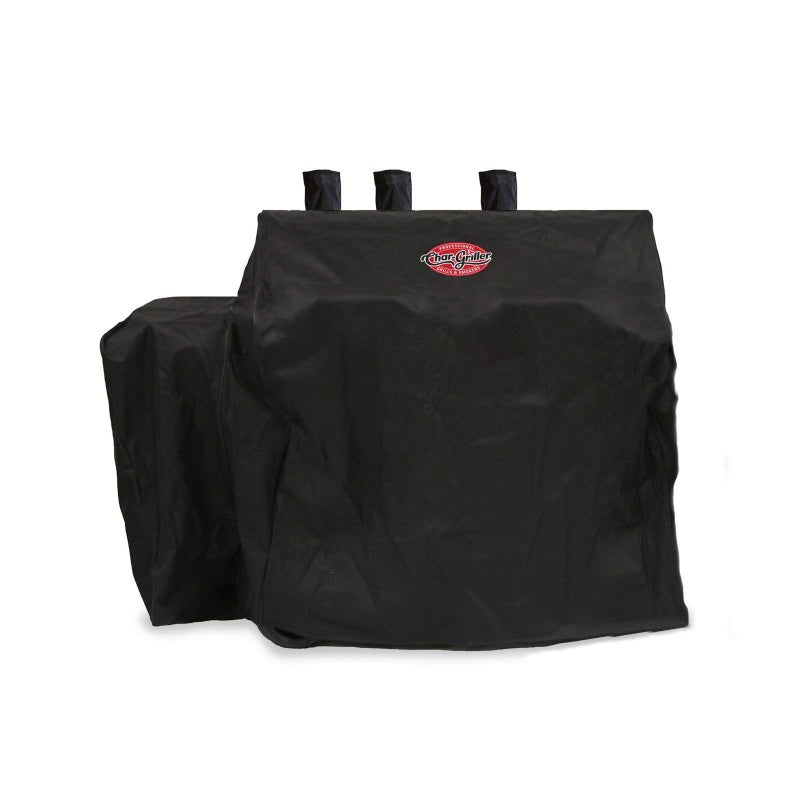 Char-GrillerÂ® 2 Burner Dual Function Charcoal and Gas Grill Cover, Durable Cover with Water Resistant Material, PVC Lining, with Custom Fit to Model 5030, Black, 26 "L x 54" W x 45" H, Model 5055 - Image 1